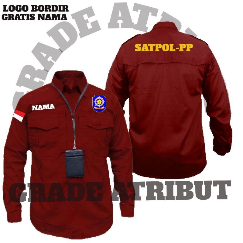kemeja m-tac satpol-pp / kemeja satpol-pp / kemeja pdh satpol-pp / kemeja pdl satpol-pp / kwmeja ser