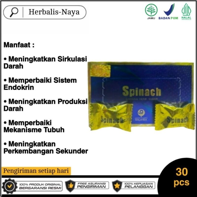 

BARU Permen Premium SPINACH Candy Pria Original 1 Box Isi 30pcs