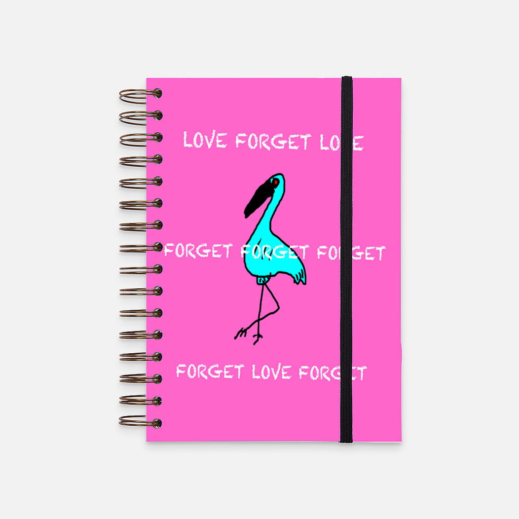 

Hard Cover Notebook Love Forget Love