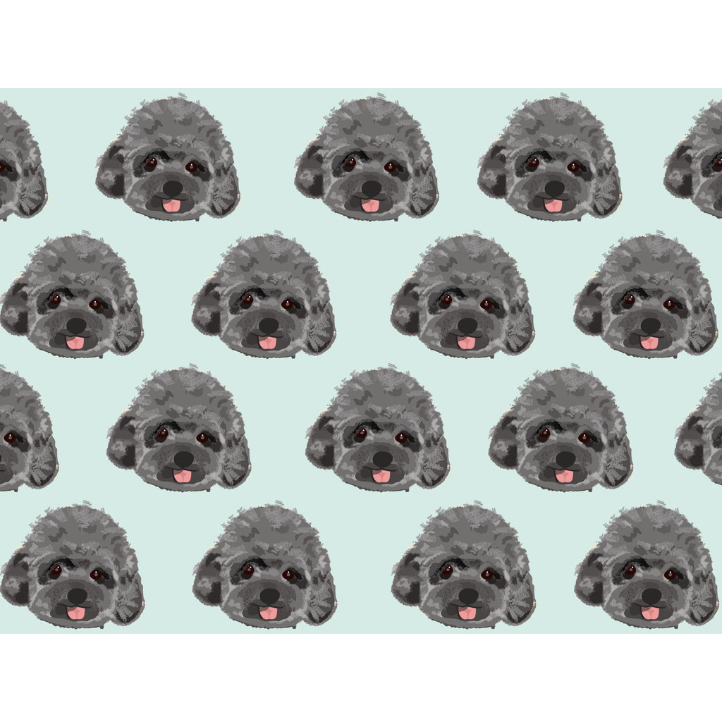 PAWPINESS.ID Silver Poodle Pet Blanket