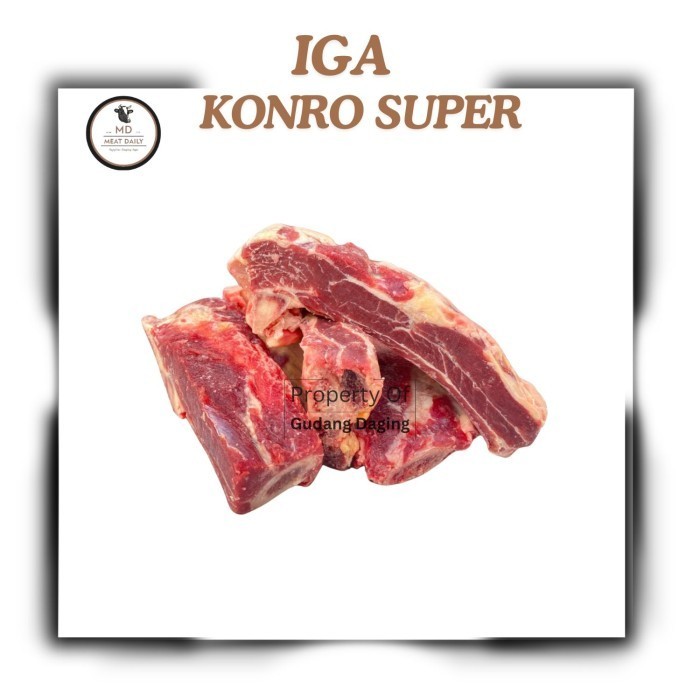 

Iga Konro Panjang Super - Iga Rusuk Panjang Sapi 1kg | Gudang Daging
