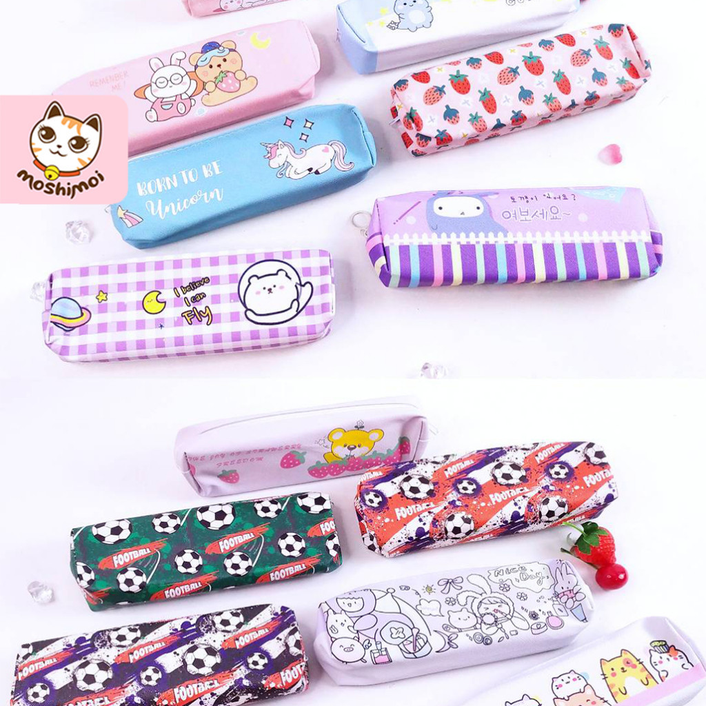 

Tempat Pensil/Kotak Pensil/Pencil Case/Dompet Kain/Travel Case/Pouch Motif Lucu