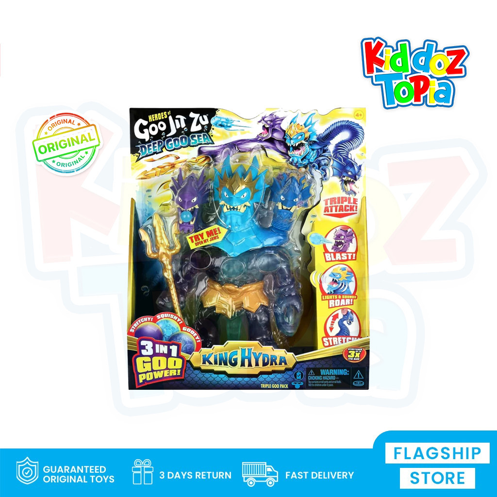 Heroes of Goo Jit Zu S9 TRIPLE Deep Goo Sea King Hydra 42576