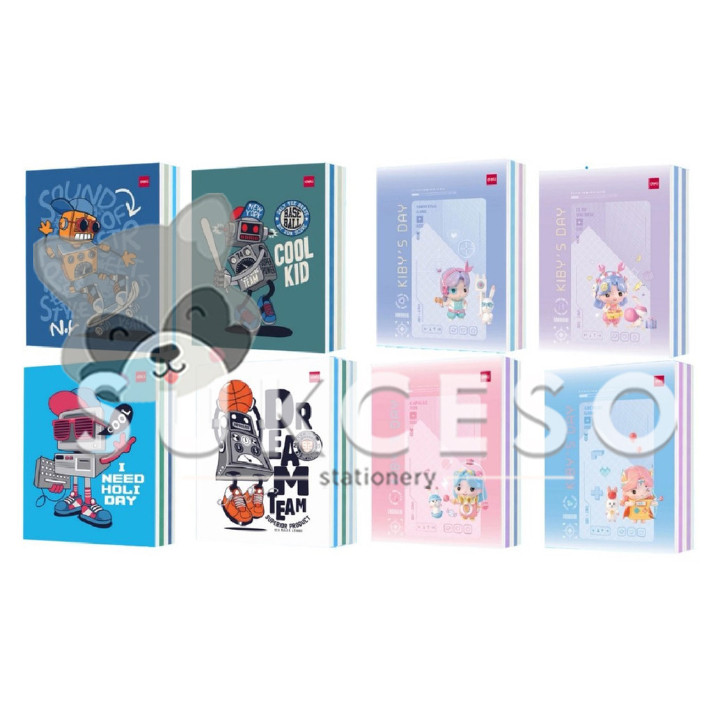 

DELI Buku Tulis 58 Lembar Kwarto A5 Motif Lucu DIJUAL SATUAN