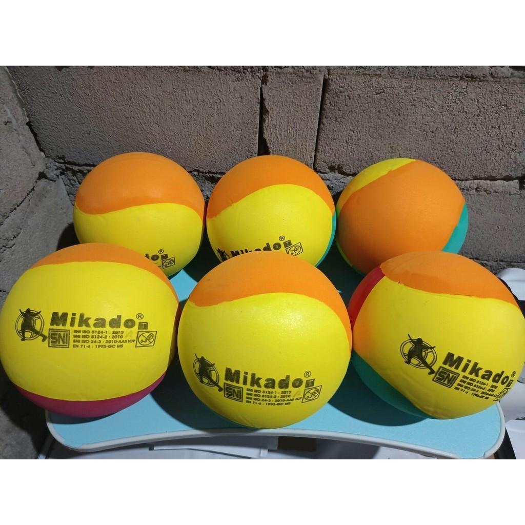 Bola Voli Mikado Plastik 6 Pcs