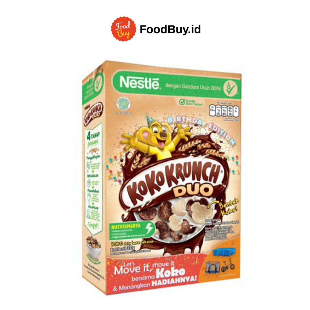 

Nestle Koko Krunch Duo Sereal Sarapan Rasa Cokelat dan Vanila 150 gr