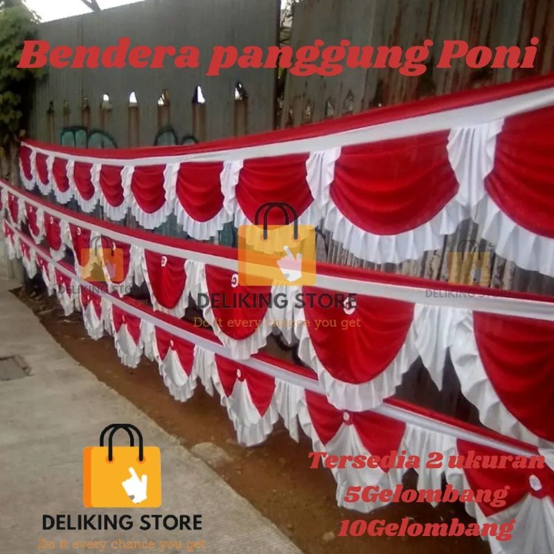 Bendera panjang bendera gelombang background Bendera polos Bendera merah putih