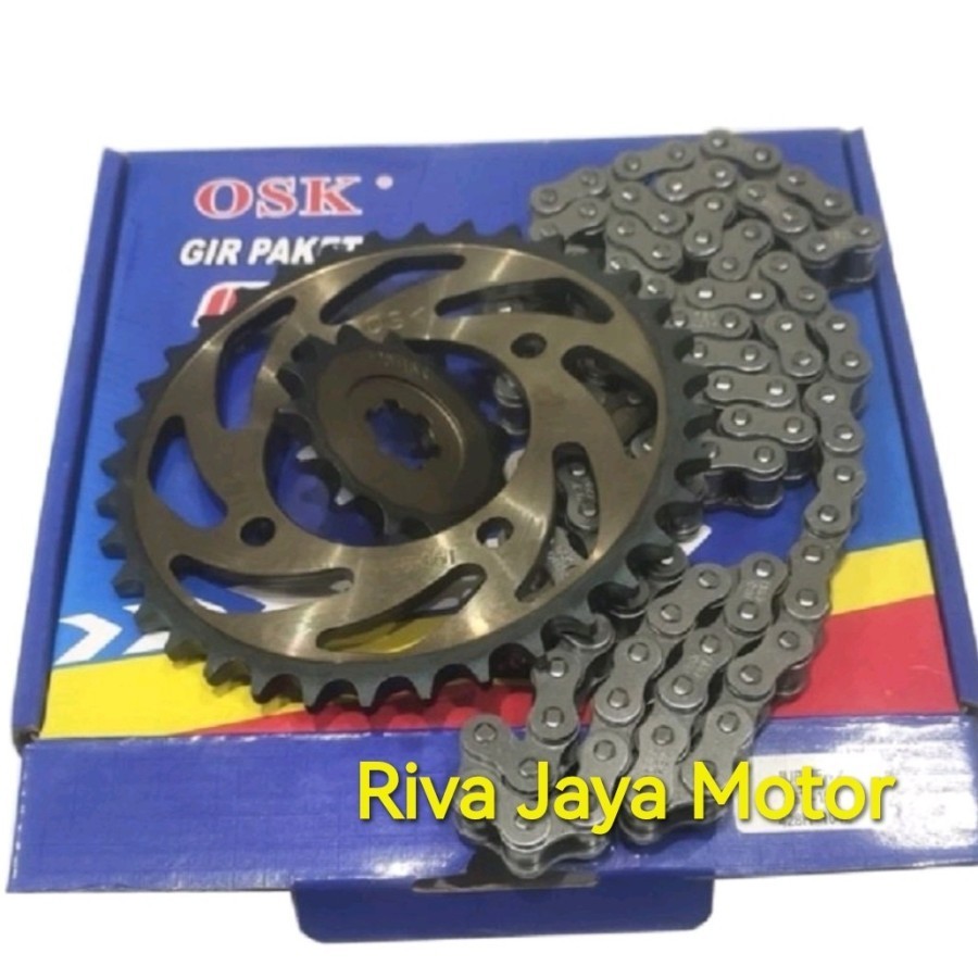 Gear Paket Gir Set + Rantai 428 Vega Zr Jupiter Z New 2010 Z1 Osk