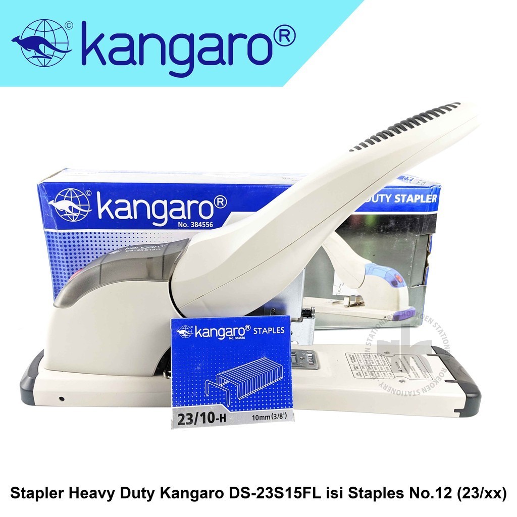 

Kangaro Heavy Duty Stapler DS-23S15FL (No 12) 23/6-15 (120 sheets, Masuk Dalam 8cm)
