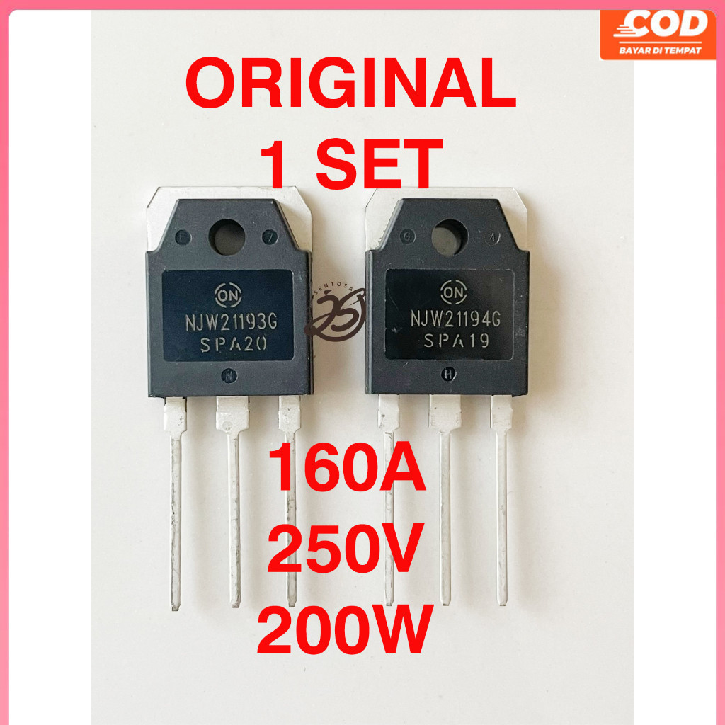 NJW21193 NJW21194 ASLI ORIGINAL (1SET) NJW21193G - 21194G ORI MEREK ON NJW 21193-21194 NJW 21193G 21