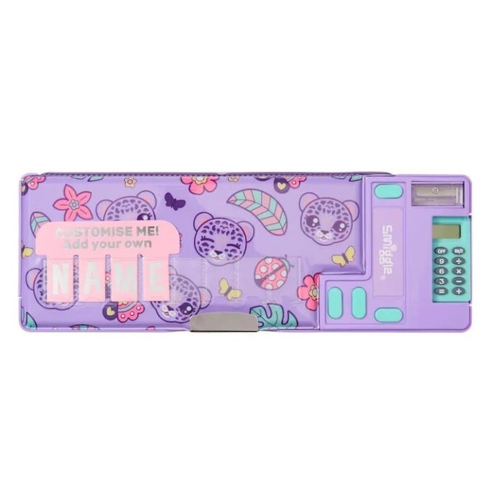 

NEW ! BEST SELLER Smiggle Pop Out Best Budz Calculator Pencil Case Original - 1. Ungu Cheetah