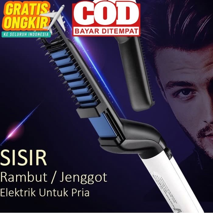 SISIR RAMBUT ELEKTRIK / SISIR RAMBUT DAN JENGGOT LURUS / SISIR PRIA DM