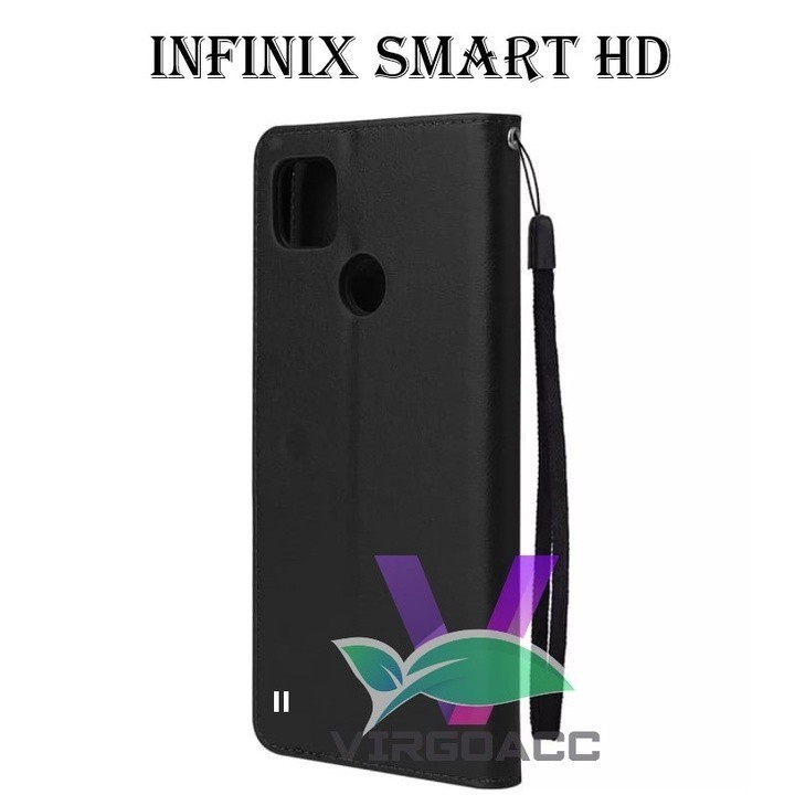 LEATHER CASE FLIP UNTUK INFINIX SMART HD-FLIP COVER KULIT SARUNG BUKU DOMPET-CASING WALLET LEATHER C