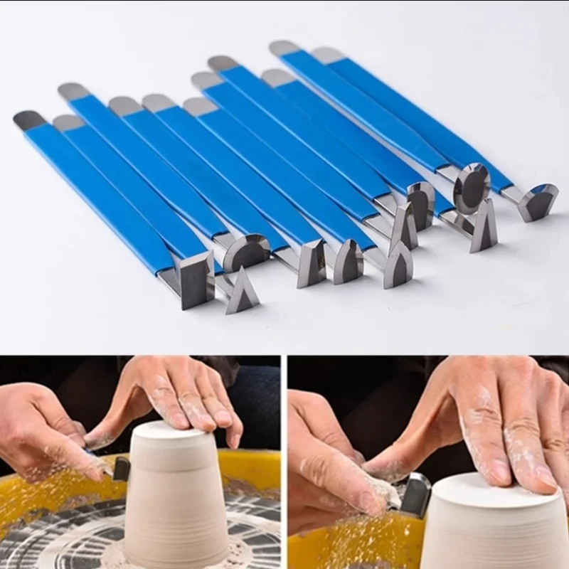 

Ceramic Tungsten Steel Repair Knife Pottery Clay Making Tool DIY Polymer Clay Crafts Sculpture Modeling Repair Body Trowel Tool
