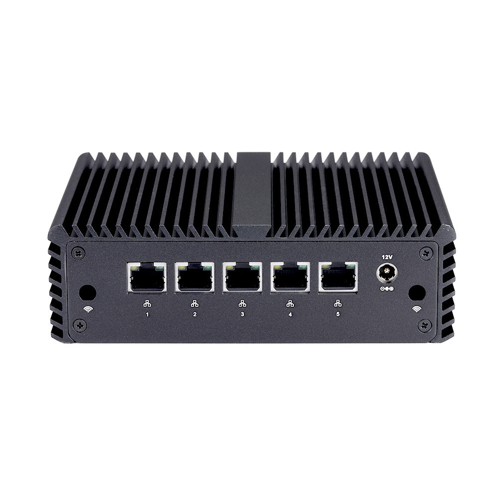 Firewall Mini PC Q750G5 S07 1U Rack Celeron J4125  Quad Core 5 *I225-V B3 2.5G LAN Gateway Router Fa