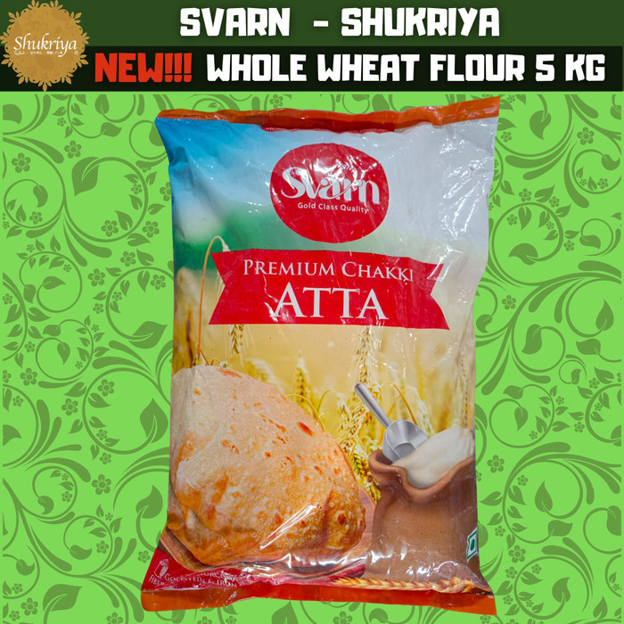 

TERJUAL Svarn - Shukriya 5 Kg Whole Wheat Flour (Tepung Gandum Utuh) Traditional way STONE GROUND (Challi Atta)