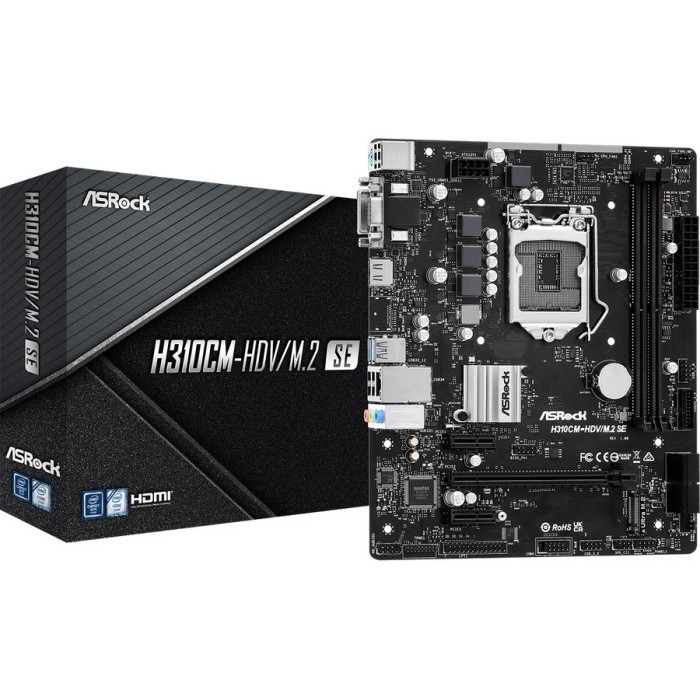 ASROCK H310CM-HDV/M.2 SE (Socket 1151 Coffee Lake)