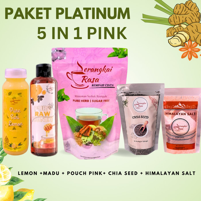 

TERJUAL Paket Platinum 5in1 Serangkai Rasa | Ramuan Rempah | Rempah Cinta - Sehat Rahim