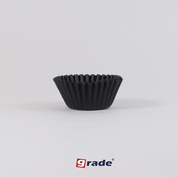 

TERJUAL Grade Cake Case Glassine Hitam - Hitam, 11.5 cm