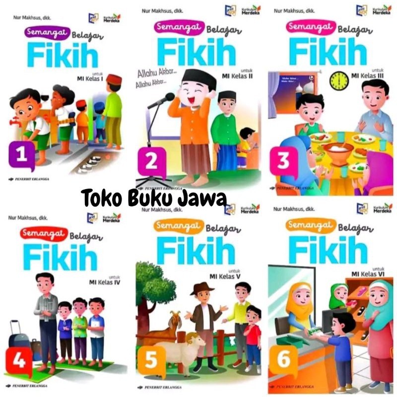PROMO Buku SD Semangat Belajar Fikih Kelas 1 2 3 4 5 6 Erlangga Kurikulum Merdeka