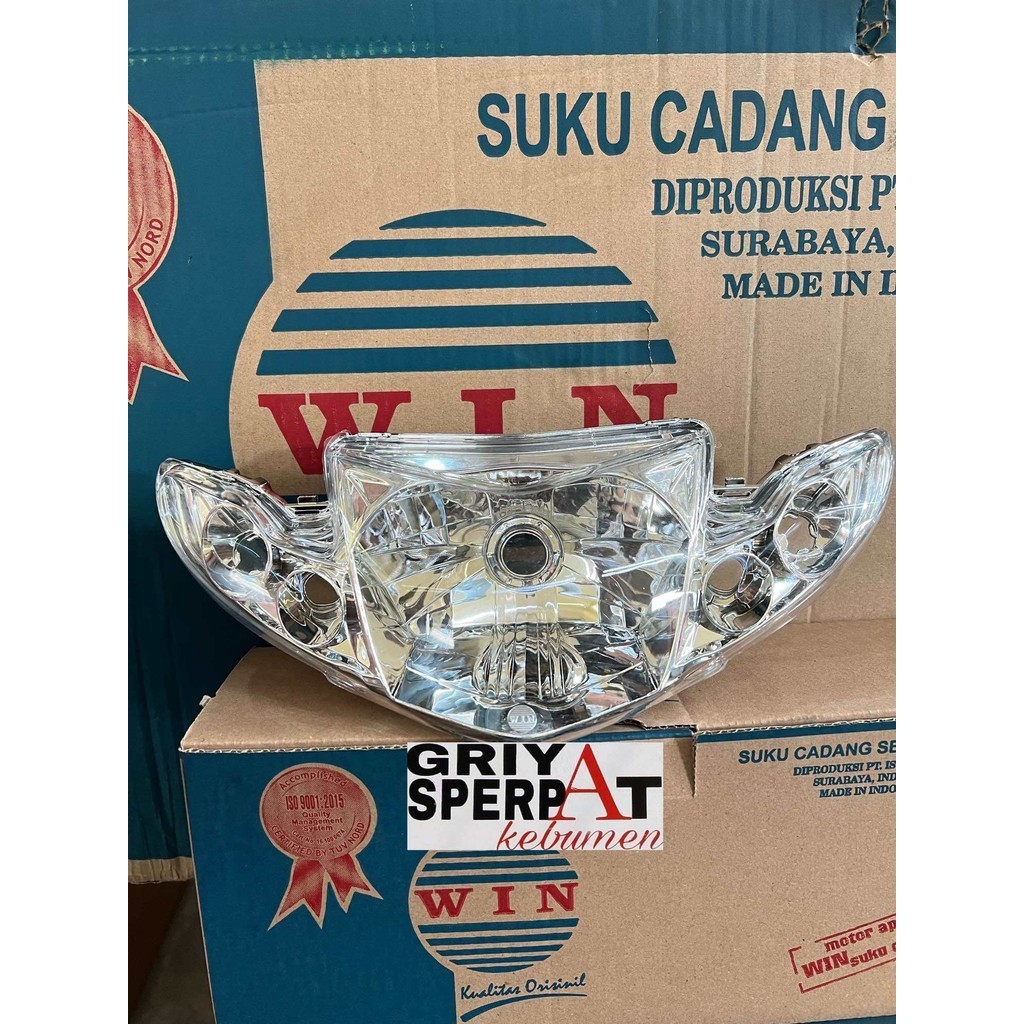 Reflektor lampu depan Vega R New merek WIN