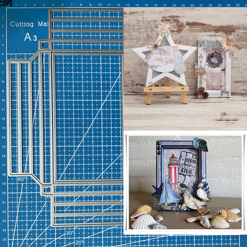 

Lucky Goddess Metal Cutting Dies Essentials Frame Box #7 Diy Scrapbooking Photo Album Decorative Embossing Paper Card Crafts