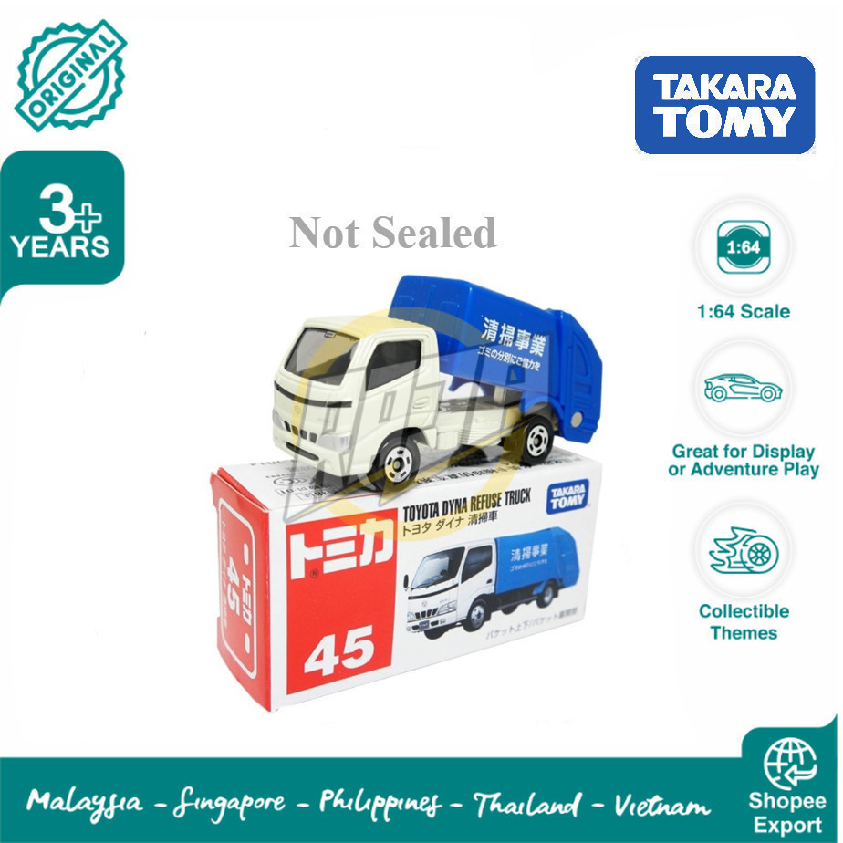 Tomica 45 Toyota Dyna Refuse Truck   - Cvradit