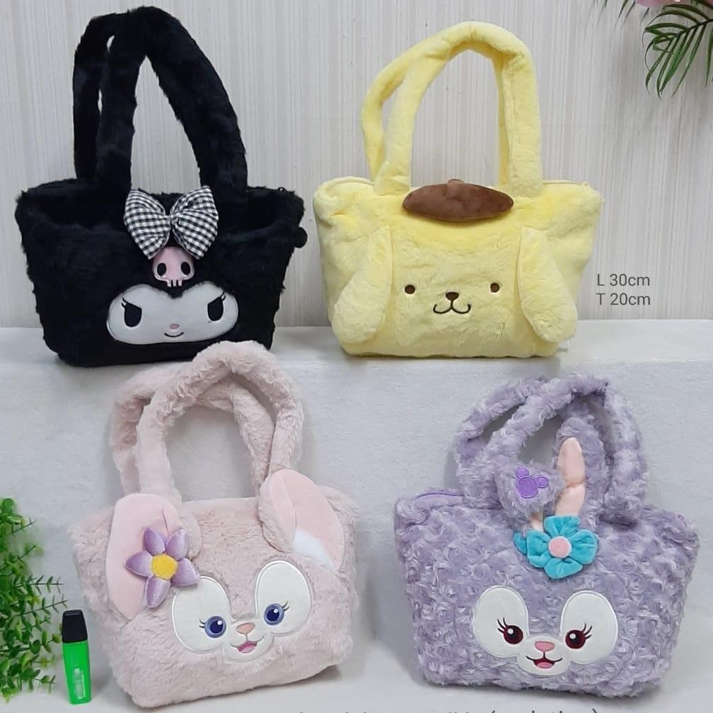 [READY]Tas tenteng kotak Resleting linabell stella lou sekolah bahu fashion anak gading mall