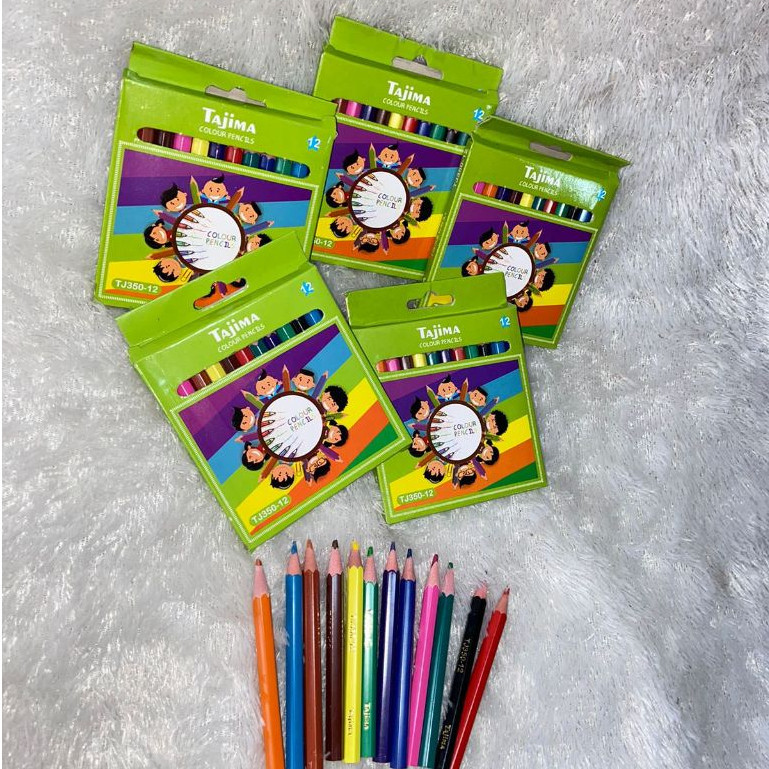 

Crayon Pensil Warna 12 pcs Ukuran Kecil / Collor Pencil Paper Box Classic / Mahogra