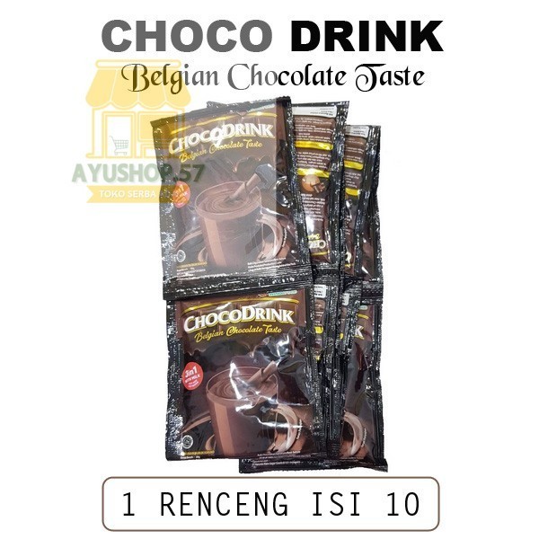 

CHOCO DRINK BELGIAN CHOCOLATE 1 RENCENG ISI 10 - AYUSHOP57