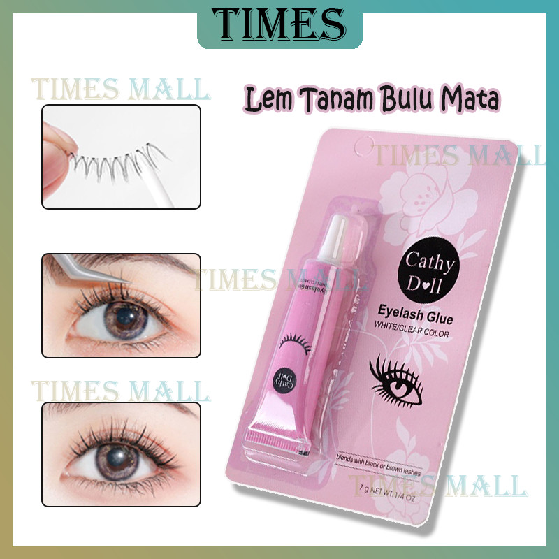 5Pcs Lem Perekat Bulu Mata Palsu Extension /Lem Bulu Mata Palsu Waterproof/Lem Bulu Mata Korea Cathy
