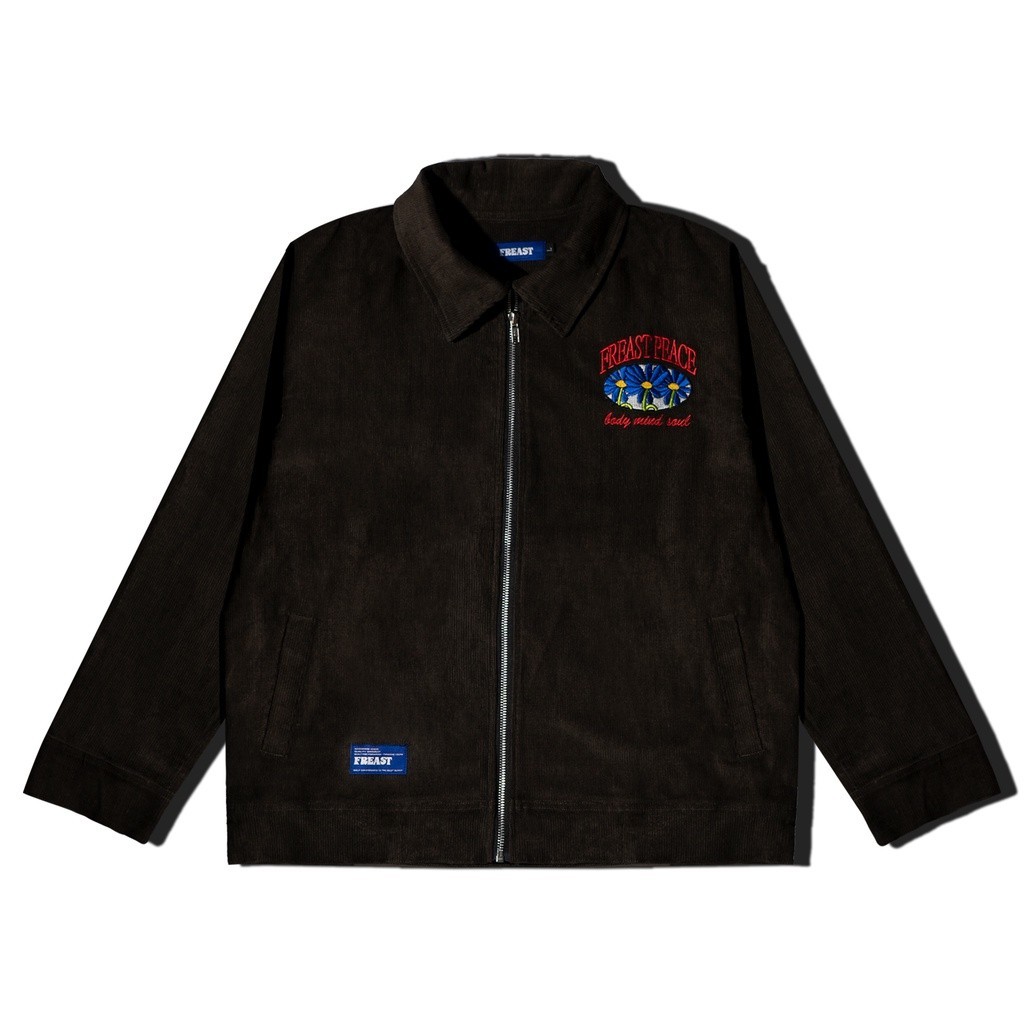 FREASTGROWERS | Work Jacket Peace | Dark Brown