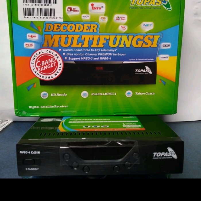 RECEIVER DECODER DIGITAL TOPAS TV SUPER HD HIGH QUALITY ORIGINAL