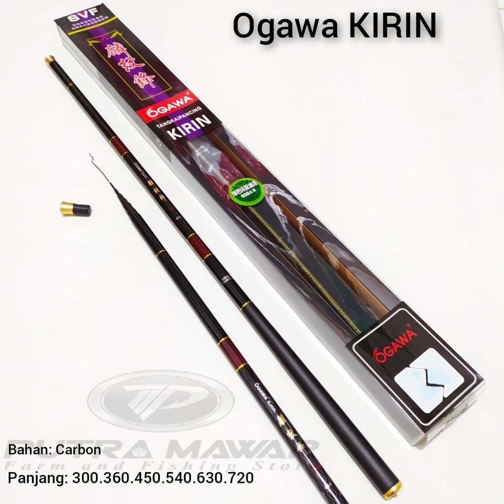 AT52YW Joran Tegek Ogawa Kirin 300 360 450 540 630 720 Walesan Tangkai Pancing Carbon Original Murah