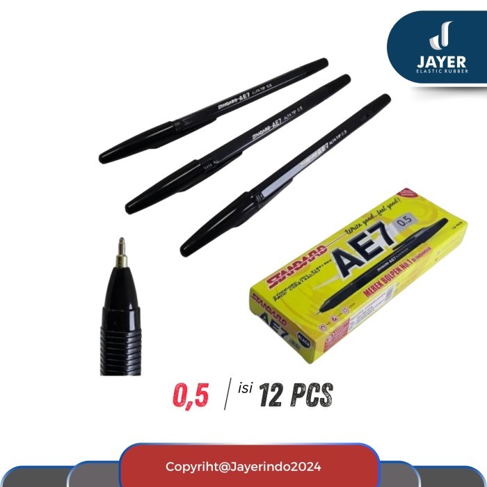 

Pulpen Ballpoint Standart AE7 ISI 12 Pcs