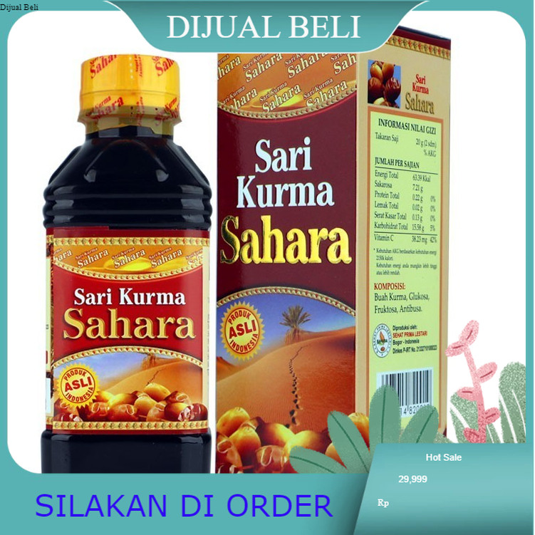 

Sari Kurma Sahara Original / sarikurma Sahara Ori 330gr