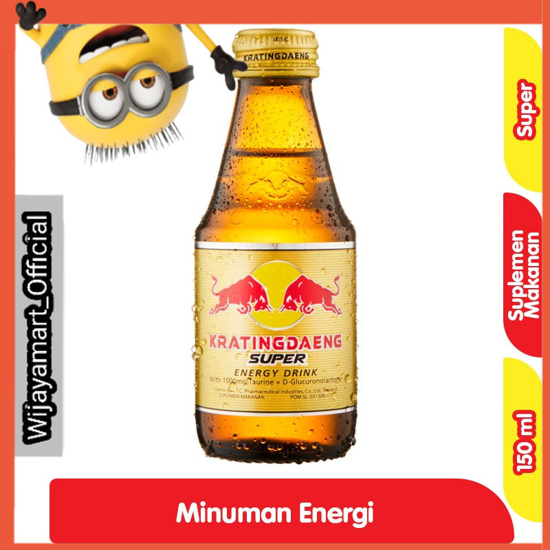 

Kratingdaeng Super Minuman Energi Botol 150 ml