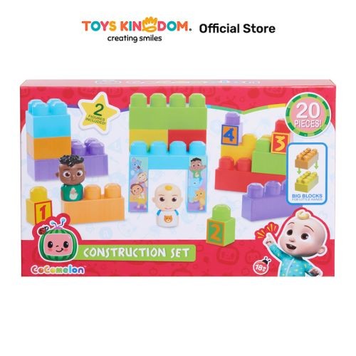 Toys Kingdom Cocomelon Construction Set 96151 Kids Toy Toys Block Set Mainan Menyusun Balok Permaina