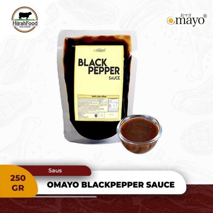 

Omayo Blackpepper Sauce 250 gram Kemasan Pouch Saus Lada Hitam Praktis