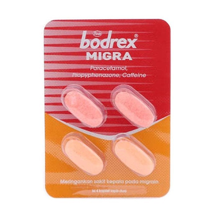 Bodrex Migra 1 Blister isi 4 Tablet / Migran