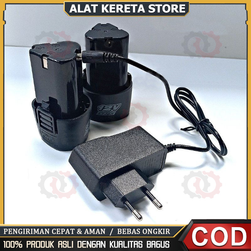 batrai baterai bor cordless 12v 12 volt jld Baterai Bor Cordless Li-Ion 12 Volt Baterai Bor Electric