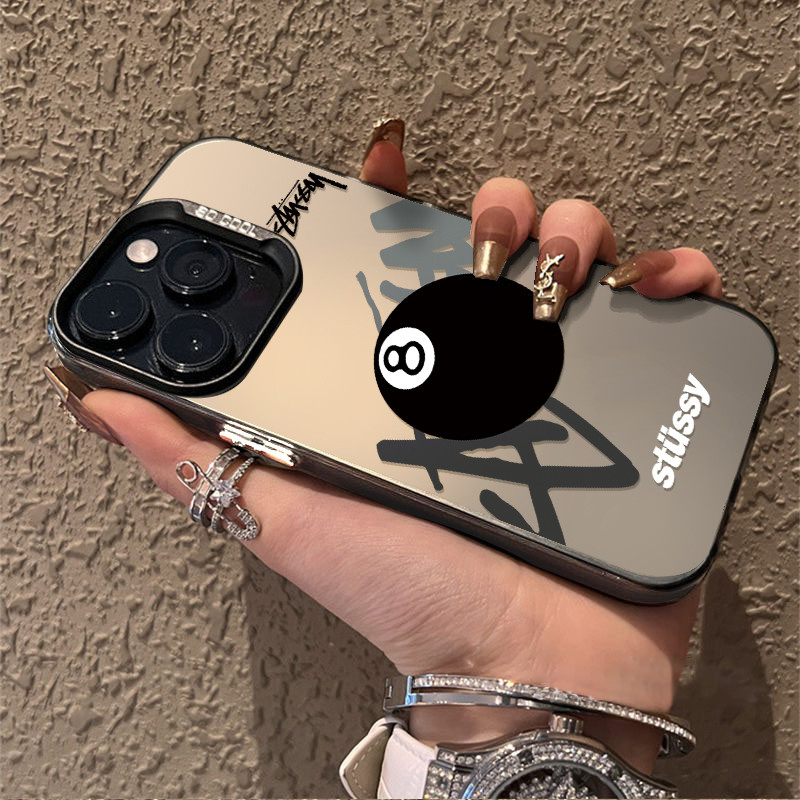 Biliar Hitam Premium Yang Lucu case Hp Iphone 11 Pro Max Xs Xr 12 13 14 15 Plus