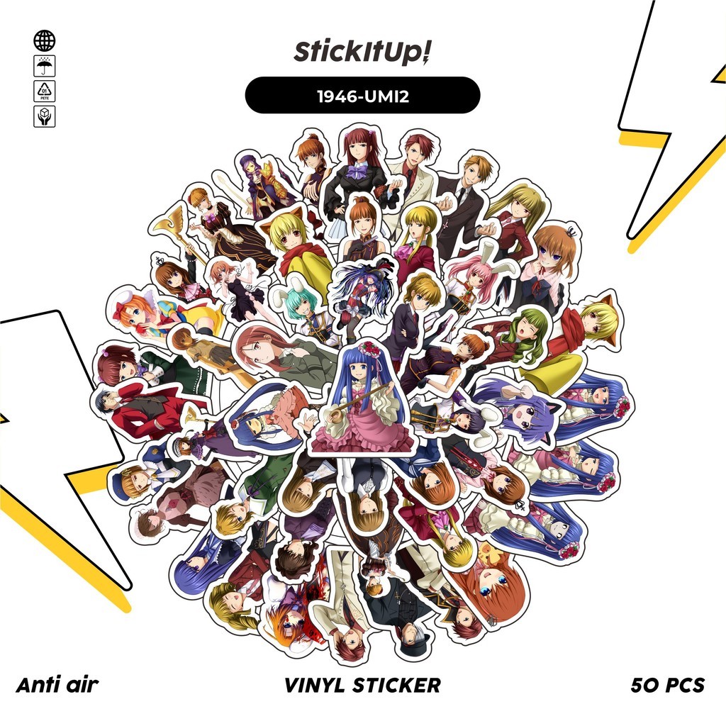 

COD✨ 50 Pcs Stiker GAME SERIES UMINEKO WHEN THEY CRY CHAR MIX 02 Lucu Anti Air Untuk Dekorasi Notebook Sepeda Skateboard Handphone DIY