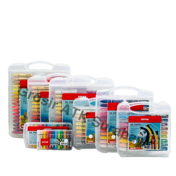 

new ( VARIAN ) CRAYON / Krayon Minyak / Oil Pastel JOYKO 12 18 24 36 48 55 Warna hot promo 9.9