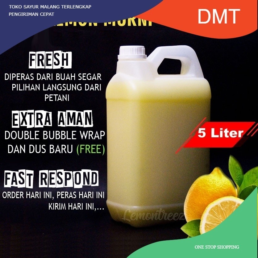 

Sari Lemon Asli Murni 100% Untuk Diet 5 liter Polos Tanpa Label sudah BPOM Peluang Usaha Pure Lemon Juice Termurah