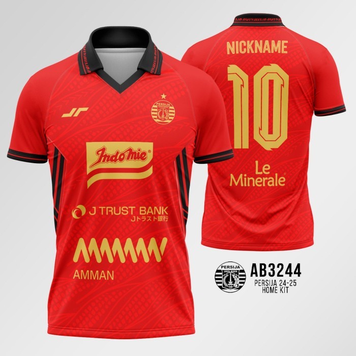 Kaos Jersey Sepakbola AB3244 - Jersey Persija 2024 - 2025