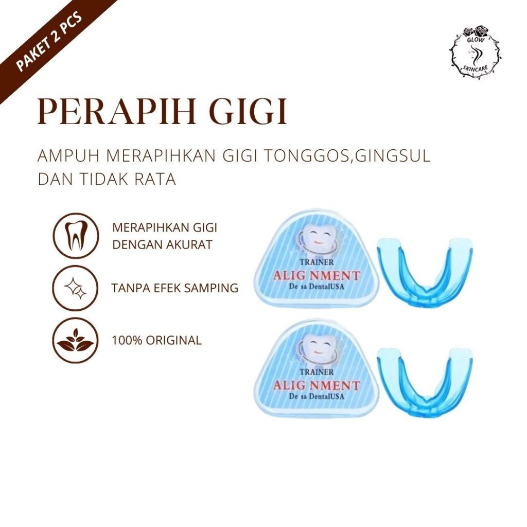 promo PAKET 2 PCS PERAPIH GIGI AMPUH MERAPIHKAN PERAPI RAPIKAN MERATAKAN RATAKAN GIGI YANG TONGGOS R
