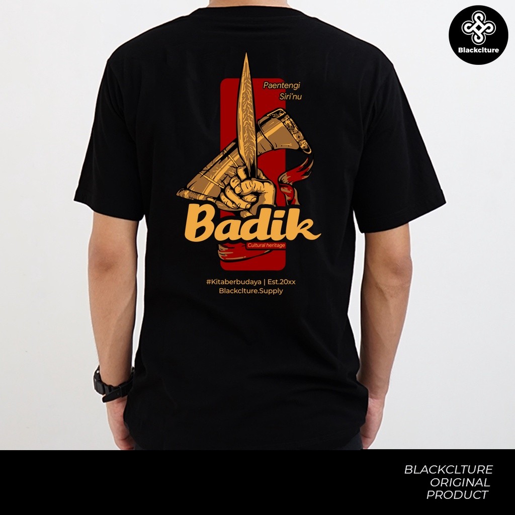 Blackclture Men Shirt Edisi Bdik / Baju Makassar / Tshirt Bugis Makassar / Pakaian Pria / Tshirt Len