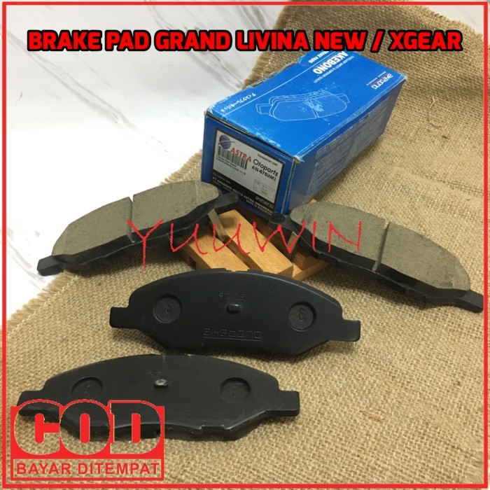BRAKE PAD GRAND LIVINA NEW AKEBONO -KAMPAS REM DEPAN AKEBONO XGEAR