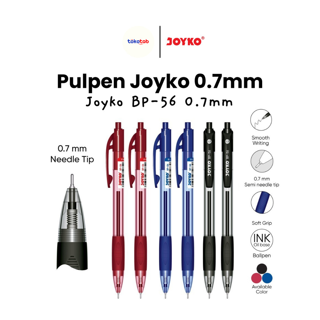 

Tokotab - Bolpen Pulpen JOYKO BP-56 0.7 mm Ball Pen Pena Joyko BP-56 0.7 mm Bolpoin Joyko BP56